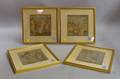 Set of Four Framed Walter Crane Woodblock Prints