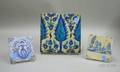 Persian Glazed Tile and Two Delft Tin Glazed Tiles