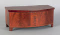 Miniature mahogany bowfront blanket chest early 19th c