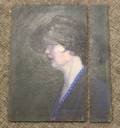 American School 20th Century Portrait of a Woman in Profile