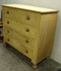 Grain Painted Pine FourDrawer Chest with Ball Feet