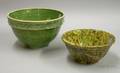 Two Glazed Pottery Mixing Bowls