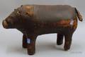 Leather FolkArt Covered Pig Figure