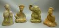 Four Chinese Hanstyle Pottery Musician and Courtesan Figures