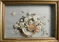 Shell work bouquet in a shadowbox by Louise Travers 1967