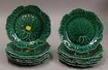 Twelve Wedgwood Cabbage Leaf Plates