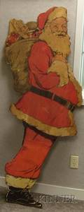 Printed Paper Lifesize Santa Claus Standup Figure