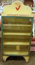 Bruce Aiders Dependable Products Painted Metal Retail Display Cabinet