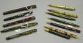 Six Vintage Fountain Pens and Six Mechanical Pencils