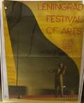 1935 Leningrad Festival of Arts Poster