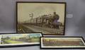 Seven Framed British Railroad Mechanical Prints