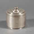George VI Art Deco Silver Biscuit Box