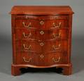 George III Carved Mahogany Serpentinefront Chest of Drawers