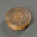 French Gilt Metal Tortoiseshell and Abalone Snuff Box