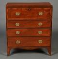 English Inlaid Mahogany Butlers Desk