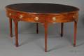 Victorian Mahogany Oval Partners Desk