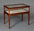 George III Style Inlaid Rosewood Vitrine Table