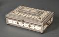 AngloIndian Sandalwood Ivory and Inlay Necessaire Box
