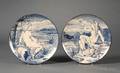 Pair of Mintons Handpainted Earthenware Chargers