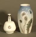 Two Royal Copenhagen Bing  Grondahl Porcelain Vases