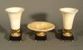 Three Piece Alabaster Boudoir Set