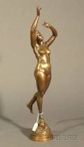 Marguerite Syamour American 18571945 Bronze Figure of Aurora c 1900