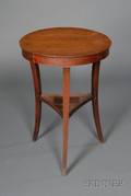 Biedermeier Fruitwood Circular Occasional Table