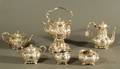 Six Piece Sterling Rococo Revival Tea and Coffee Service