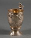 Wood  Hughes Coin Silver Rowing Trophy Cup