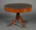 Regency Mahogany Drum Table