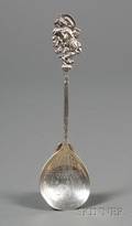 Tiffany  Co Sterling American Indian Serving Spoon
