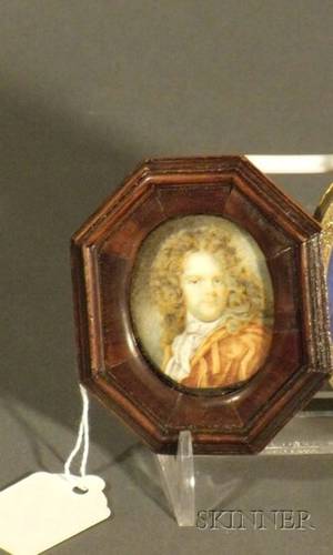 Miniature Portrait on Ivory of a Gentleman
