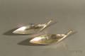Two Peruvian Midcentury Modern Hammered Sterling Serving Bowls