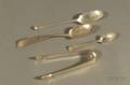 Thirteen Federal Coin Silver Flatware Items