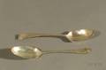 Two Colonial Coin Silver Tablespoons