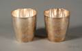 Near Pair of Federal Coin Silver Beakers