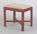 George III Chippendale mahogany foot stool ca 1790