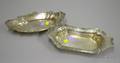 Two Sterling Silver Bread Trays