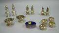 Lot of Sterling Open Salts and Pepper Shakers