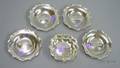 Four Tiffany Sterling Silver Side Plates and a Small Watson Sterling Silver Bowl