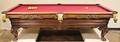 L 20th C Custom Pool Table by Charles A Porter