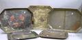 Five Undecorated Tole Trays