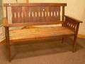 Arts  Crafts Oak Slatback Bench