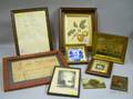 Eight Assorted Mostly Framed Decorative Items