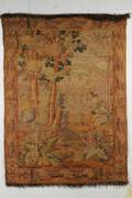 Aubusson Woven Wool Continental Landscape Tapestry
