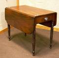Late Federal Carved Mahogany Dropleaf Pembroke Table