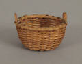 Miniature splint oak gathering basket 19th c