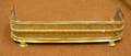 Pierced Brass Footed Fireplace Fender