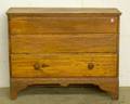 Country Pine Blanket Chest with Long Drawer