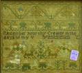 Small Framed 19th Century Needlework Sampler